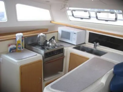 Used Sail Catamaran for Sale 2005 Leopard 47 Layout & Accommodations Image Gallery